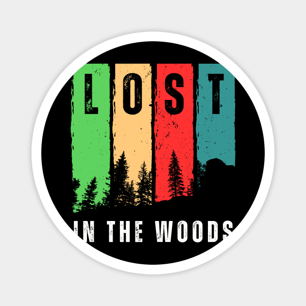 Lost In The Woods Nature Adventure Magnet by Summerch